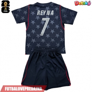 Lacne Dětský Futbalové dres Spojené štáty Giovanni Reyna #7 MS 2026 Krátky Rukáv - Preč (+ trenírky)